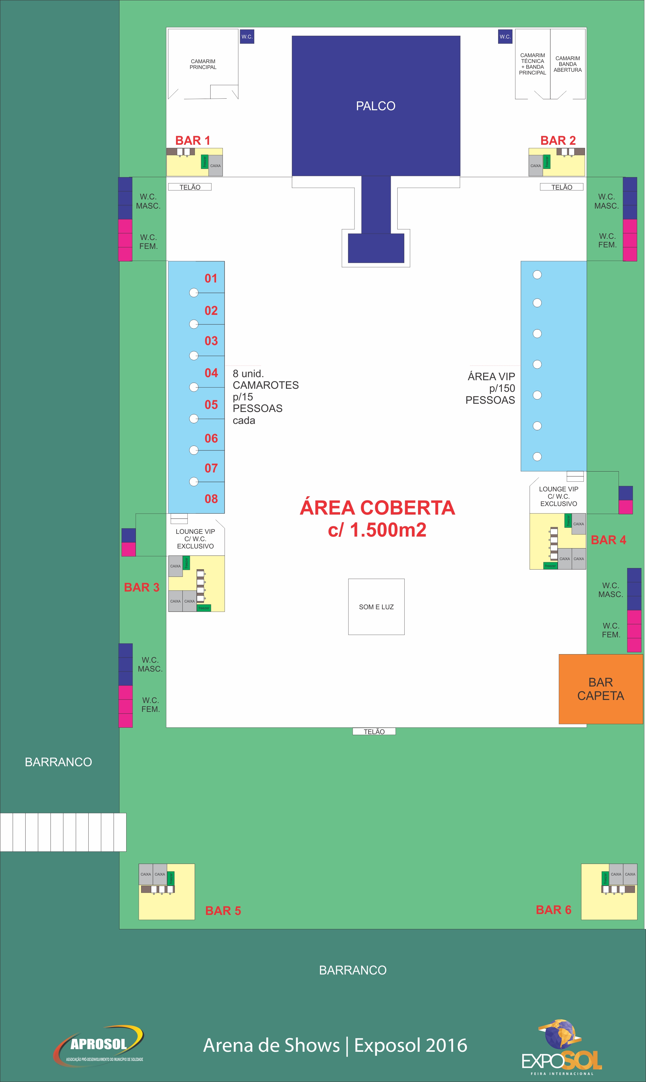 Exposol 2016 - planta  ARENA shows